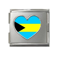 Bahamas Mega Link Heart Italian Charm (18mm)