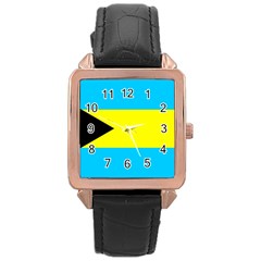 Bahamas Rose Gold Leather Watch 