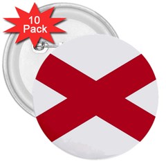 Anglo Irish Flag 3  Buttons (10 Pack)  by tony4urban