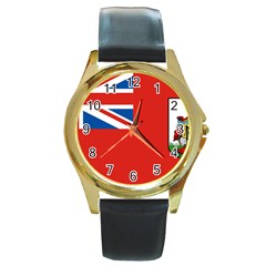 Bermuda Round Gold Metal Watch