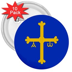 Asturias 3  Buttons (10 Pack)  by tony4urban