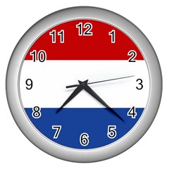 Netherlands Wall Clock (silver) by tony4urban