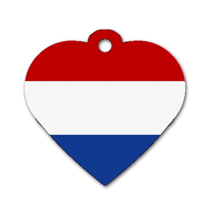 Netherlands Dog Tag Heart (Two Sides)