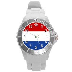 Netherlands Round Plastic Sport Watch (l) by tony4urban