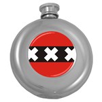 Amsterdam Round Hip Flask (5 oz) Front