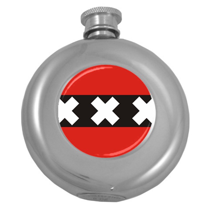 Amsterdam Round Hip Flask (5 oz)