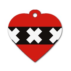 Amsterdam Dog Tag Heart (one Side) by tony4urban