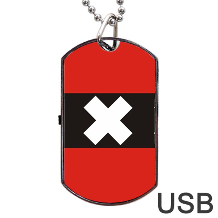 Amsterdam Dog Tag USB Flash (One Side)