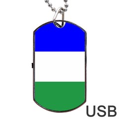 Ladinia Flag Dog Tag Usb Flash (one Side) by tony4urban