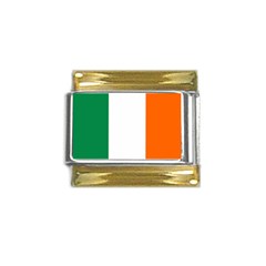 Ireland Gold Trim Italian Charm (9mm) by tony4urban