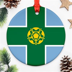 Derbyshire Flag Ornament (round) by tony4urban