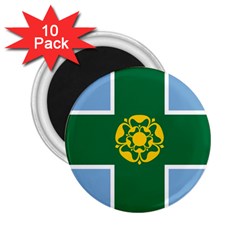 Derbyshire Flag 2 25  Magnets (10 Pack)  by tony4urban