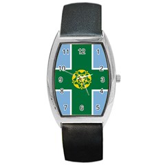 Derbyshire Flag Barrel Style Metal Watch by tony4urban