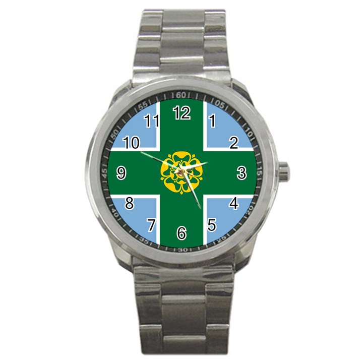 Derbyshire Flag Sport Metal Watch