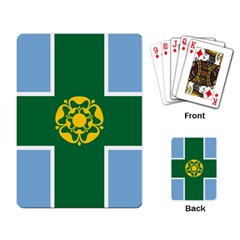 Derbyshire Flag Playing Cards Single Design (rectangle) by tony4urban