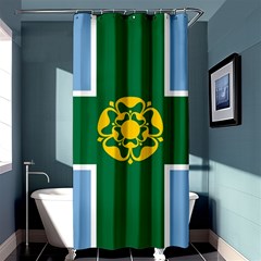 Derbyshire Flag Shower Curtain 36  X 72  (stall)  by tony4urban