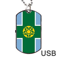 Derbyshire Flag Dog Tag Usb Flash (one Side) by tony4urban