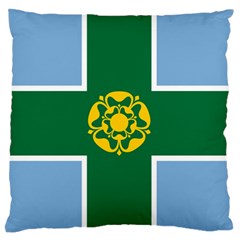 Derbyshire Flag Standard Premium Plush Fleece Cushion Case (one Side) by tony4urban