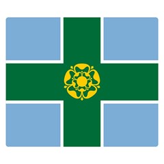 Derbyshire Flag Premium Plush Fleece Blanket (small) by tony4urban