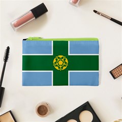 Derbyshire Flag Cosmetic Bag (xs) by tony4urban