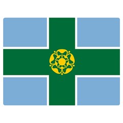 Derbyshire Flag Premium Plush Fleece Blanket (extra Small)