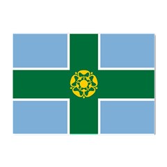 Derbyshire Flag Crystal Sticker (a4) by tony4urban