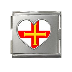 Guernsey Mega Link Heart Italian Charm (18mm)