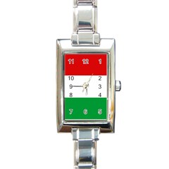 Hungary Rectangle Italian Charm Watch by tony4urban