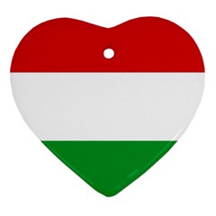 Hungary Heart Ornament (two Sides) by tony4urban