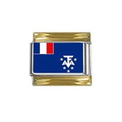 French Southern Territories Gold Trim Italian Charm (9mm)