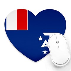 French Southern Territories Heart Mousepad by tony4urban