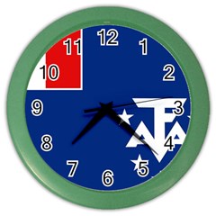 French Southern Territories Color Wall Clock by tony4urban