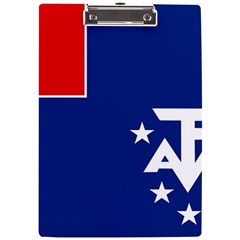 French Southern Territories A4 Acrylic Clipboard by tony4urban