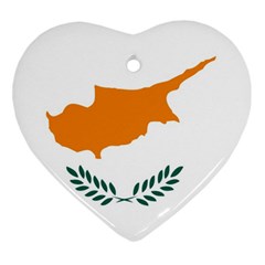 Cyprus Heart Ornament (two Sides) by tony4urban