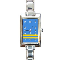 Aruba Rectangle Italian Charm Watch by tony4urban