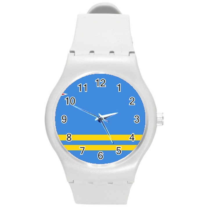 Aruba Round Plastic Sport Watch (M)