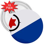 Bonaire 3  Buttons (10 pack)  Front