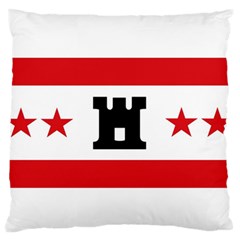 Drenthe Flag Large Premium Plush Fleece Cushion Case (two Sides) by tony4urban