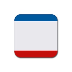 Crimea Flag Rubber Coaster (square) by tony4urban