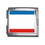 Crimea Flag Mega Link Italian Charm (18mm) Front