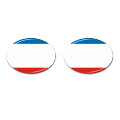 Crimea Flag Cufflinks (oval)