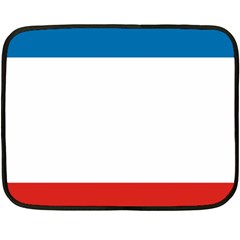 Crimea Flag One Side Fleece Blanket (mini) by tony4urban