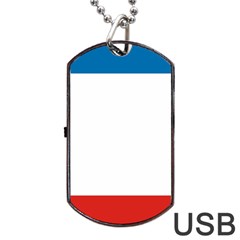 Crimea Flag Dog Tag Usb Flash (one Side) by tony4urban