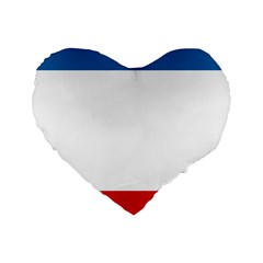 Crimea Flag Standard 16  Premium Heart Shape Cushions by tony4urban