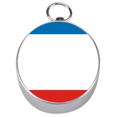 Crimea Flag Silver Compasses by tony4urban