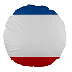 Crimea Flag Large 18  Premium Flano Round Cushions by tony4urban