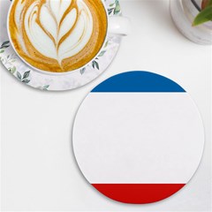 Crimea Flag Uv Print Round Tile Coaster by tony4urban