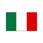 Italy Sticker Rectangular (10 pack) Front