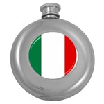 Italy Round Hip Flask (5 oz) Front