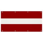 Latvia Banner and Sign 8  x 4  Front